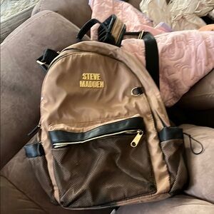 Steve Madden Brown Backpack